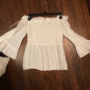 Zara off the shoulder blouse